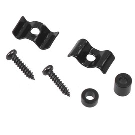 Black Guitar String Retainer String Tree Roller For W/Screws Metal Roller String Trees Retainers Guides Roller Guitar Accesso Guitar String Retainer Guitar Replacement Parts Electric Guitar Parts
