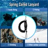 nitescuba Scuba Diving Spring Clip Lanyard, Thick Stainless Steel Spring