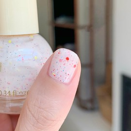 COSMOO Milky White Quick Dry Nail Polish, Vegan Chip-Resistant Long-Lasting Nail Lacquer for Nail Art Varnish, 0.34 fl oz (Milky White)