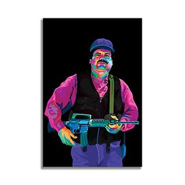 El Chapo Narco Gangster Mob Mafia Art Poster Stretch Canvas 20x30 inch