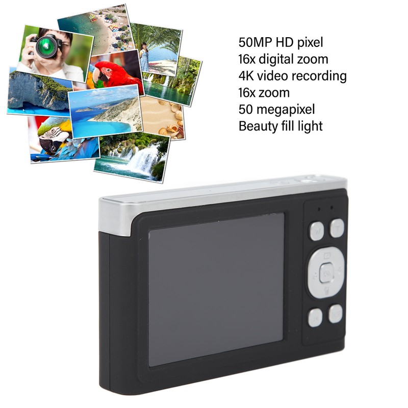 2.88in Digital Camera 50MP IPS 4K Digital Camera 16X Digital