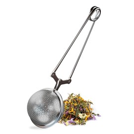 Bazzeff Infusor de té de acero inoxidable. Infusores de té para tisana de todo tipo. Tizana infusor con contenedor para gran capacidad de hierbas/tisanas. Infusor para taza clásico. Tea infuser