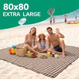 Waterproof Beach Blanket Picnic Outdoor Camp Mat Rug Towel Family Trip Essentials Summer Vacation Must Have Travel Accessories Lake Day Necessities Stuff Thing Need Gear Gift Item Gadget 2026