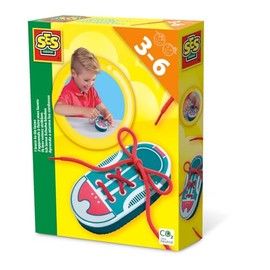 éS 14629 I Learn to Tie Shoes, Multicoloured, One Size