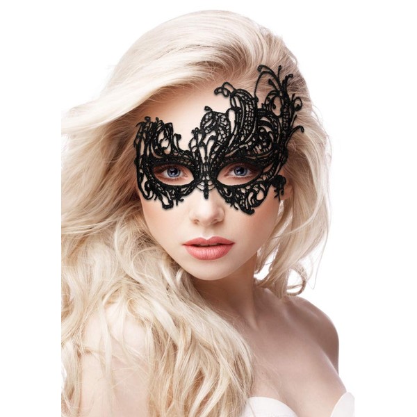 Ouch! By Shots Royal - Black Polyester Lace Mask