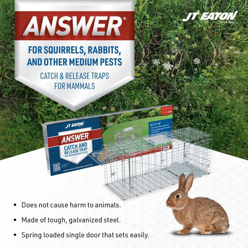 JT Eaton 465N/COV-FOR Wildlife Cage Trap with Cage Coat Cover