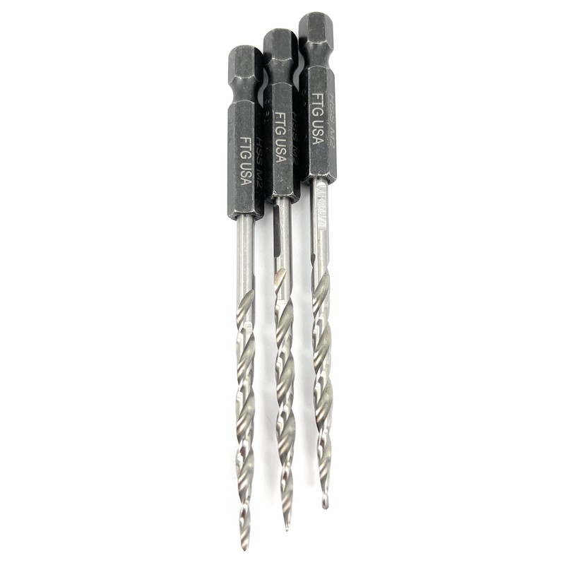 FTG USA Tapered Countersink Drill Bit Set 3 Pc #6