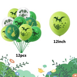 Dinosaur Birthday Party Supplies, Dinosaur Party Decorations Dinosaur 4 Year Old Foil Balloons for Boys and Girls