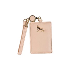 Sunnyside Nobi neko Stretch Cat Pass Case with Reel (Light Pink)
