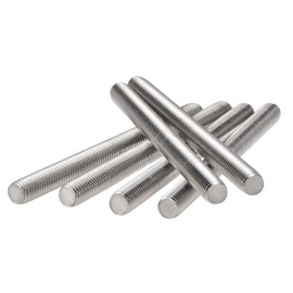 sourcing map 6Pcs M8 x 100mm Fully Threaded Rod 304 Stainless Steel Right Hand Threads