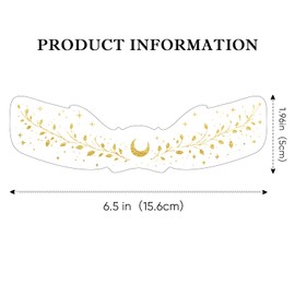 Golden Glitter Freckles Face Tattoo, Makeup Patch - Freckle Makeup, Faux Freckles Waterproof Temporary Tattoos Cute Glitter Makeup Accessories For Women - 12 Pcs (Golden, 11#)