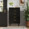 MilleLoom 5 Drawer Dresser for Bedroom, Modern Closet Dressers Chest
