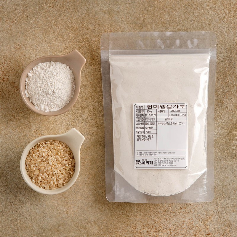 Ssarijae Organic Dry Rice Powder [Brown Rice Non-glutinous Rice Powder