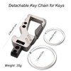 Liangery Heavy Duty Key Chain Bottle Opener with Double Key