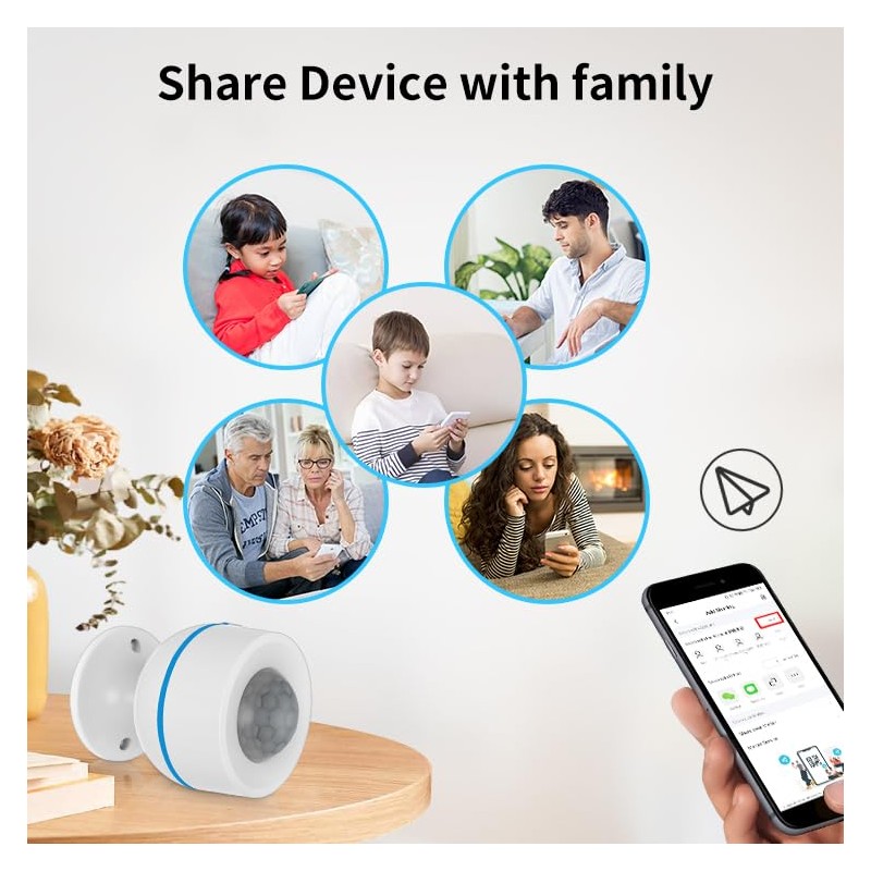 PHOVOLT Matte Motion Sensor - Intelligent Motion Sensor for Home