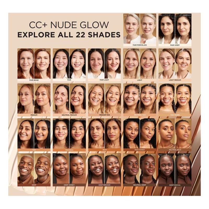 IT Cosmetics CC+ Nude Glow SPF 40 Foundation Duo:_Fair Ivory