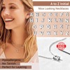 D Letter Charm Chain Necklace For Women Initial Necklaces