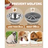 Jovrun Elevated Dog Bowls, Dog Feeder with 2 Stainless Steel