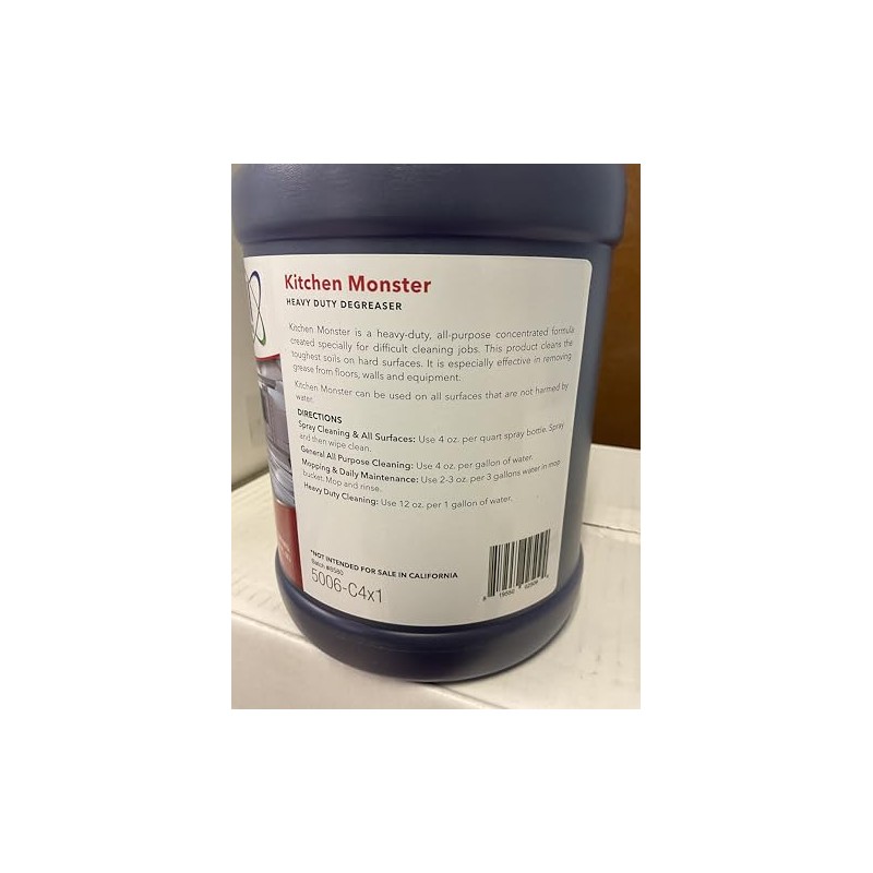 CUI Kitchen Monster Heavy Duty Concentrated Kitchen Degreaser One Gallon