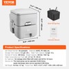 VEVOR Portable Toilet for Camping, RV Toilet with Carry Bag,