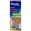 Reynolds Wrap Slow Cooker Liners 13" X 21" Round And