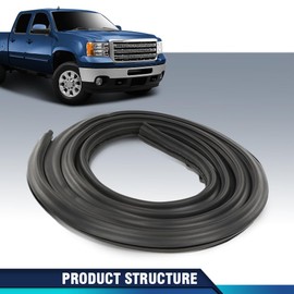 PIT66 Front Door Weatherstrip Seal Compatible with Chevy Silverado GMC Sierra 1500 2500HD 3500HD 2007-2014 Crew Cab or Regular Cab 22766400 Left Driver and Right Passenger Side