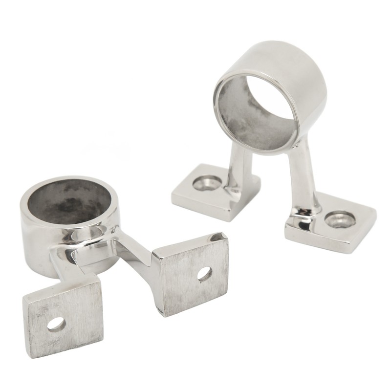 2Pcs Marine Boat Hand Rail Fitting Center Support Bracket Stanchion