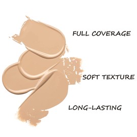NLFOX Under Eye Concealer - Concealer For Dark Circles - Highly Pigmented Long-Wearing Water-Resistant Concealer Full Coverage - Natural Matte Finish, Lightweight Texture