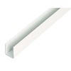 Alberts 498924 U-Profile, Plastic, White, 1000 x 10 x 10