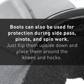 HORZE Pro Overreach Bell Boots for Horses | Neoprene Pair - White - XL