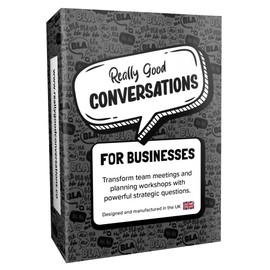 Really Good Conversations for Businesses - UK Made, Strategic Conversation Deck for Business Owners, Breakthrough Ideas, Start Ups, Team Building, Workshops, Off-site Meetings, Powerful Questions