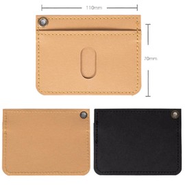 F.shion Pass Case, Kraft Paper, Commuter Pass Case, Craft Single Pass Case, Watermelon Case, Thin, Card Slot, Pasmo, Horizontal, Black, Black