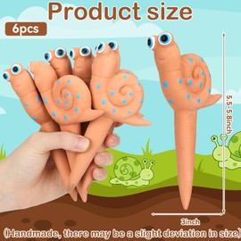 Relaxweex 6 Pcs Ceramic Water Sensor for Plants, Moisture Monitor, Snails