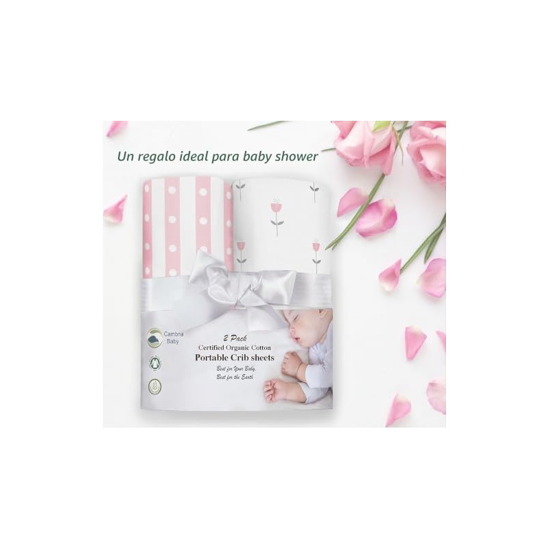 100% Organic Cotton Sheets for Pack 'n Play and Other