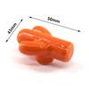 Zerniple Orange Ceramic Pull Door Knobs Cupboard Handles for Nursery