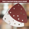 Pack of 50 Sandpaper Triangle Sanders 11-Hole Sanding Pads 180