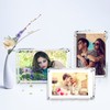 Acrylic Picture Frames, 2 Pack 4x6'' Double Sided Block Display