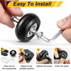 Forhandy Suitcase Wheels Replacement Wheels 4 Pieces 50 x 18