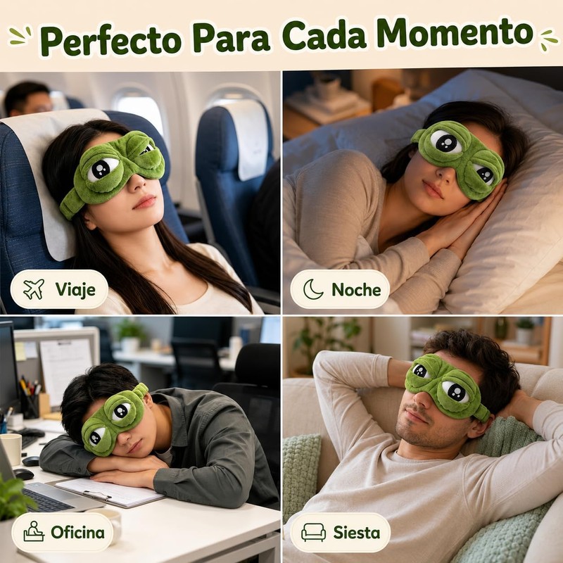 3D Frog Sleep Mask, Funny Frog Eye Mask for Sleeping