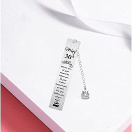 Happy 30th Birthday Bookmark Inspirational Bookmark 30 Year Old Birthday Gifts for Women Men Him Her Behind You All Your Memories Bookmark