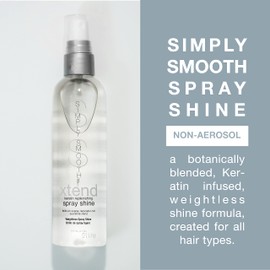 Simply Smooth Spray Shine Weightless Finishing Spray For Brilliant Shine Enhance Color & Highlights Eliminate Frizz, Control Humidity, Provide Heat Protection & Create Soft & Smooth Hair 4 Oz