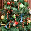 10PCS Christmas Glitter Candy Cane, Xmas Tree Plastic Candy Canes