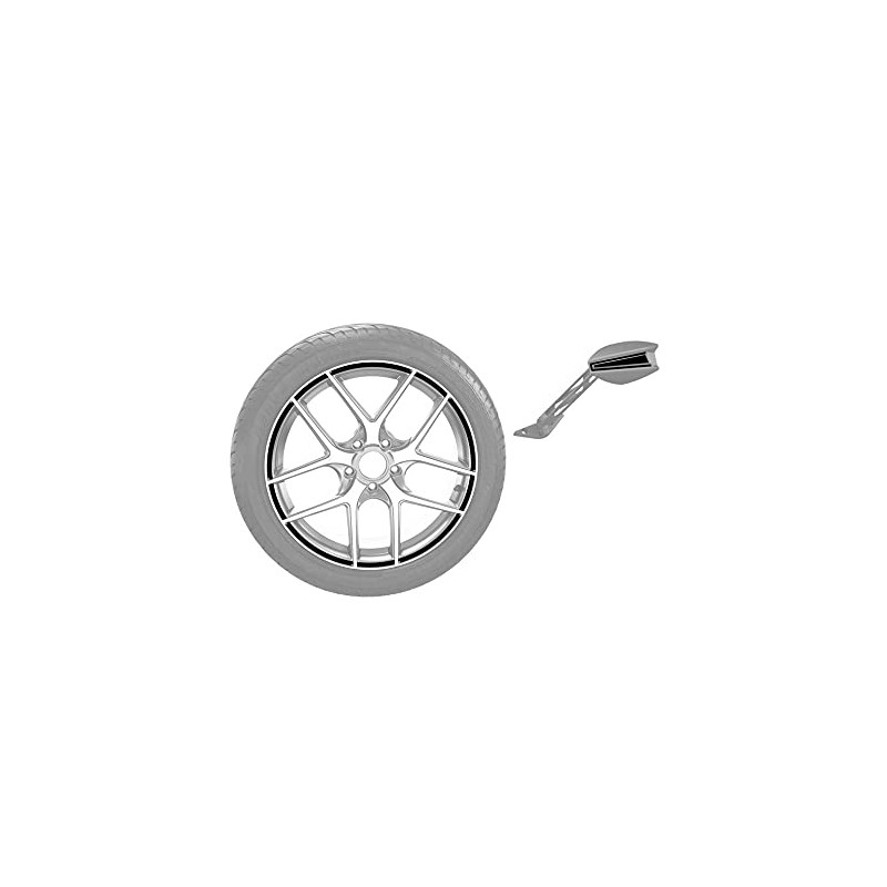 Polaris 2881817-266 Gloss Black Rim and Mirror Decal Kit 2015-2019