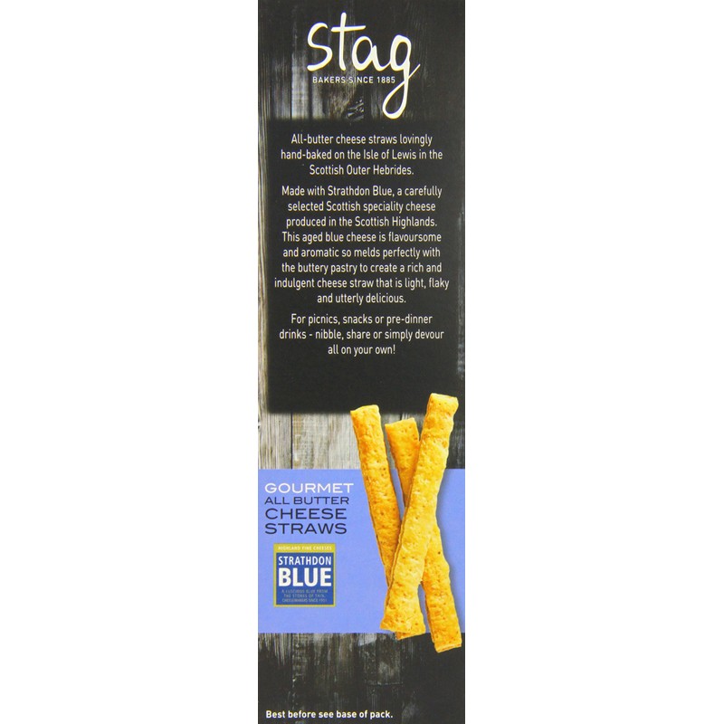 Stag Bakeries Cheese Straws with Strathdon Blue 100g