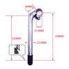 SENQI 22.2 * 25.4mm Electroplating Gooseneck Stem Aluminum Alloy 80