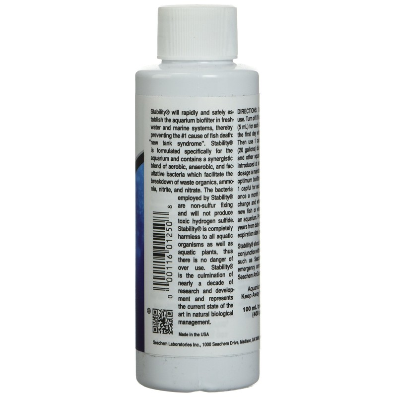 Seachem Stability Fish Tank Stabilizer - For Freshwater and Marine