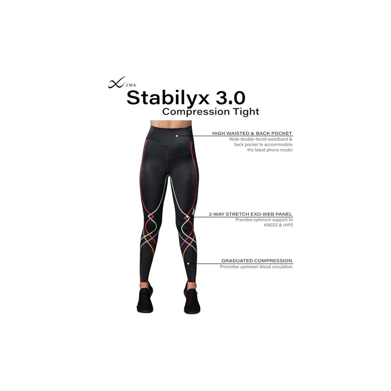 CW-X Men's Stabilyx 3.0 Joint Support Compression Tight
