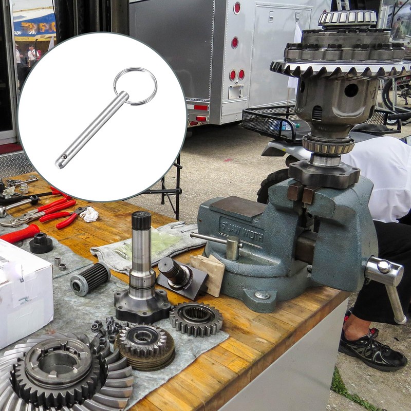 METALLIXITY Quick Release Pins (6mmx59mm), Carbon Steel Pull Pin -