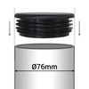 SKIR'CO (2 pcs) Round Tube Inserts 76 mm, Fence Post