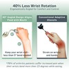 3-Piece Adaptive Utensils Set - 42° Angled Parkinsons Utensils, 2.5